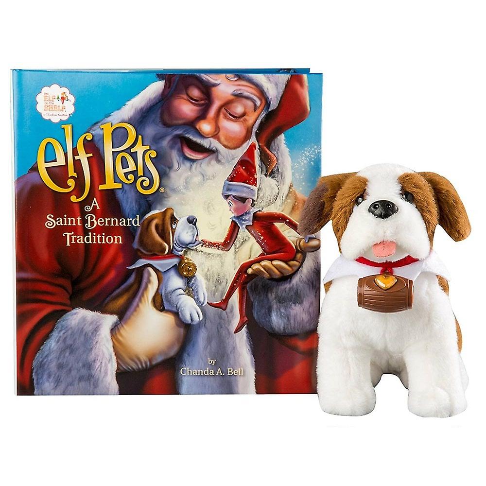 Elf On The Shelf Elf Pets -  Saint Bernard and Book