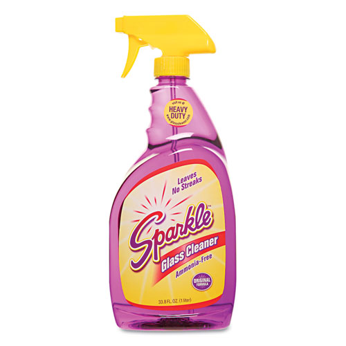 A J Funk And Company Sparkle Glass Cleaner | 33.8oz Spray Bottle | FUN20345