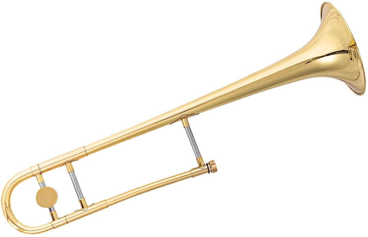 Costzon B Flat Tenor Slide Trombone Brass, Sound for Standard Student Beginner