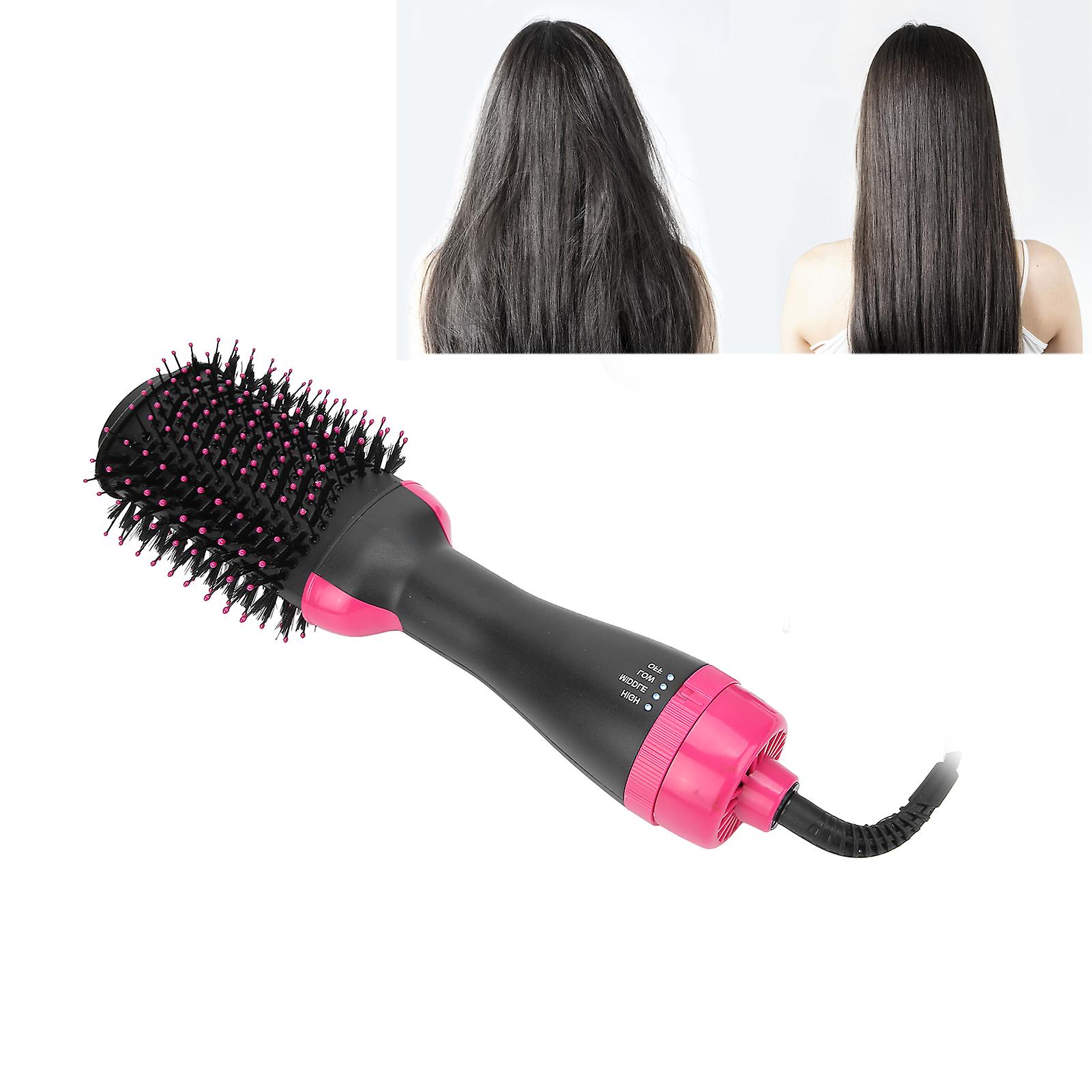 Electric Hair Dryer Brush Hot Air Brush Negative Ionic Salon Hair Styling Brush Hot Hair Combus Plug 110v