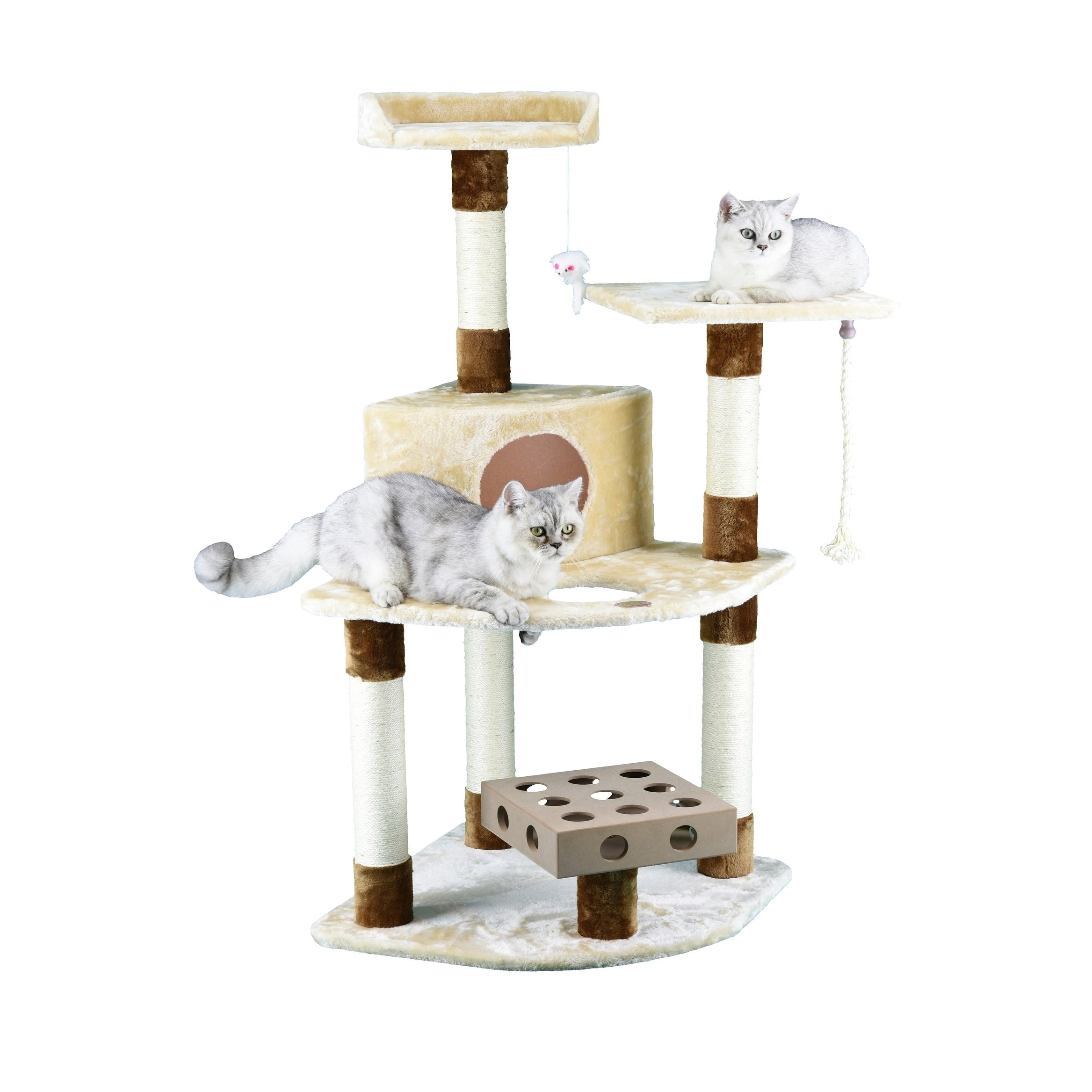 Go Pet Club IQ Busy Box 48 in. Condo Cat Tree