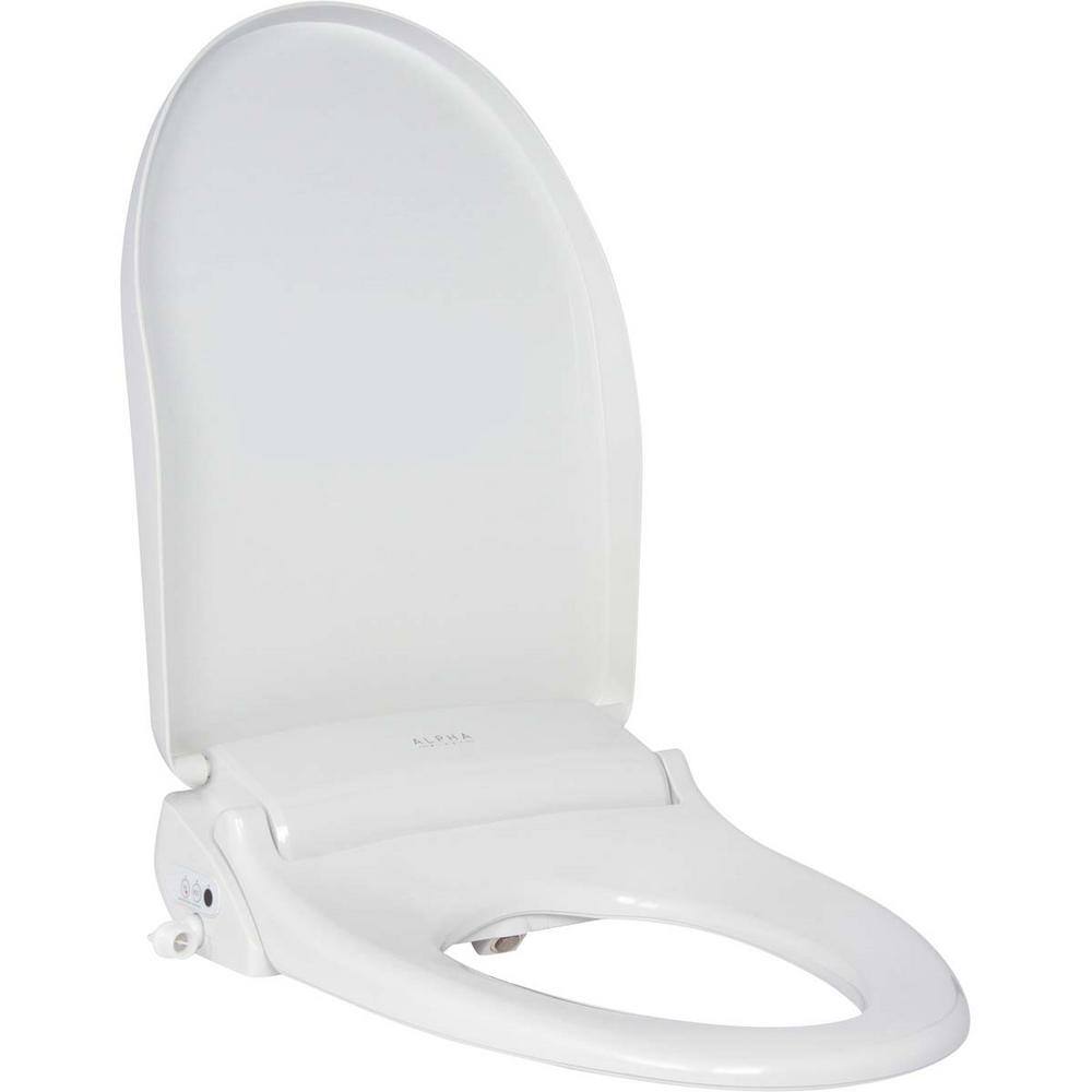 Alpha Bidet GXR Wave Electric Bidet Seat for Elongated Toilets in White GXR-EW