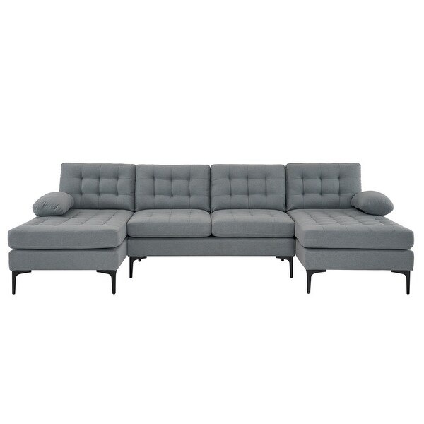 110'' 4-Seat U-Shaped Upholstered Sectional Sofa