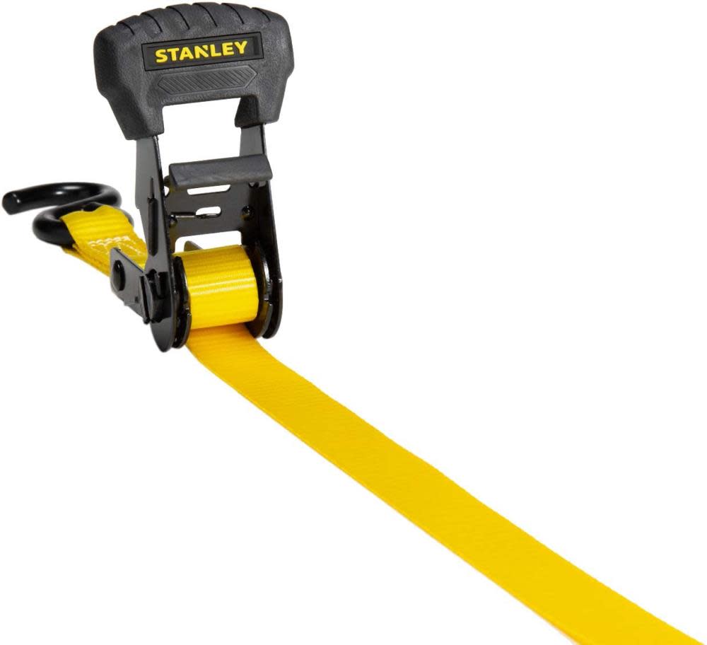 Stanley S1006 Ratchet Tie Down Straps 1 x 14and#8242; Medium Cargo Hauling 3000 lbs Break Strength 4pk