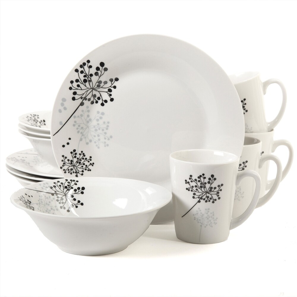 Gibson Floral Touch 12 Piece Dinnerware Set