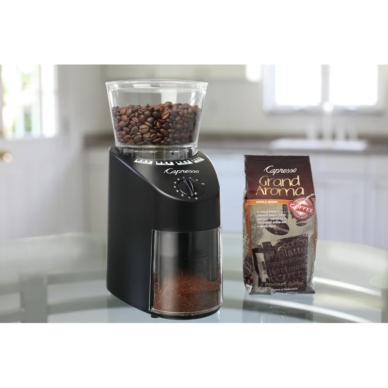 Capresso Infinity Conical Burr Grinder， Black 8.8 oz