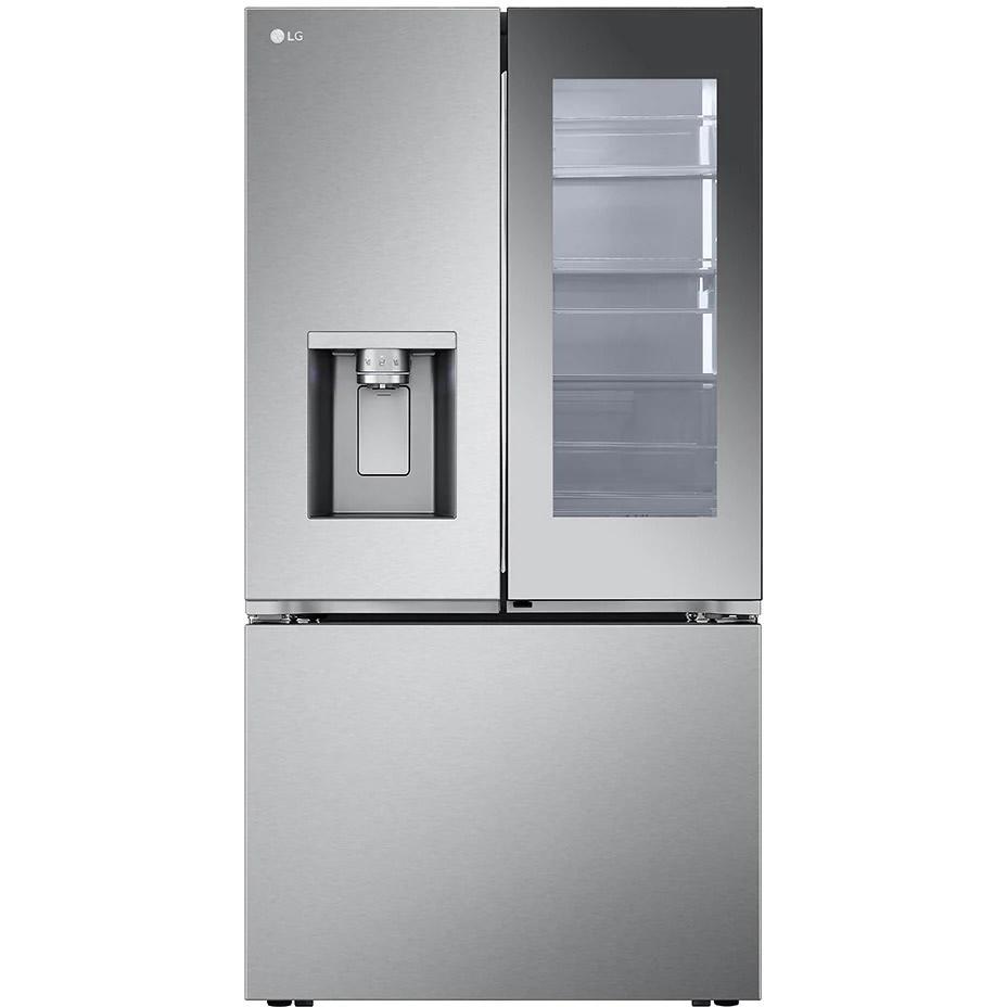 LG 36-inch, 26 cu. ft. Counter-Depth MAX  French 3-Door Refrigerator with Mirror InstaView  LRYKC2606S