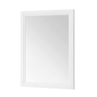 Home Decorators Collection Sandon 24.00 in. W x 32.00 in. H Framed Rectangular Bathroom Vanity Mirror in White Sandon SMR-W