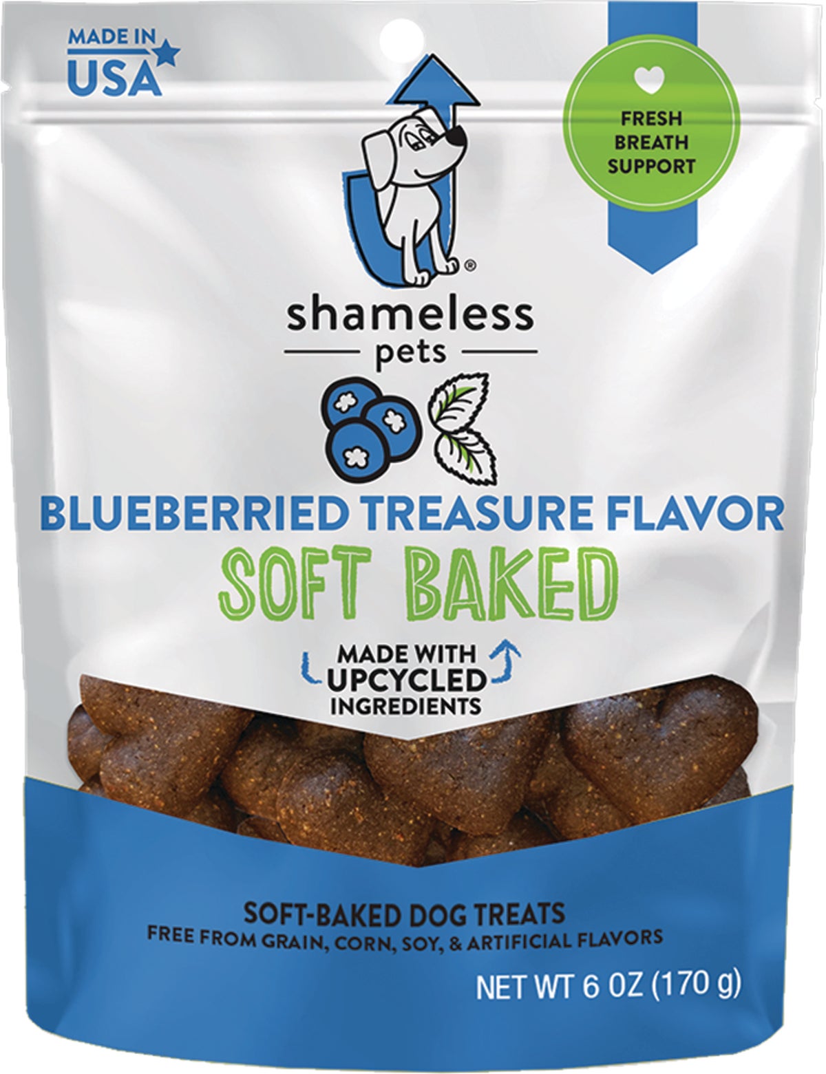 Shameless Pets Blueberried Treasure Soft Baked Dog Treat 6 Oz.