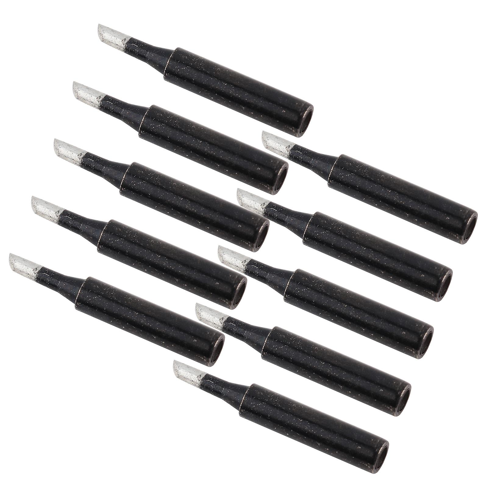 10pcs Soldering Iron Tips Inner Heat Type Black Welding Industrial Supplies 900mt3c