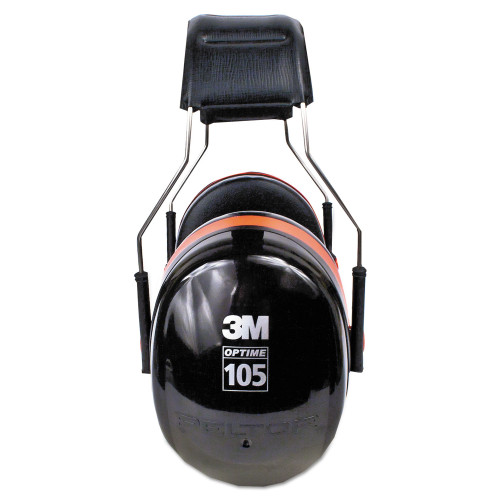 3M PELTOR OPTIME 105 High Performance Ear Muffs H10A， 30 dB NRR， Black/Red