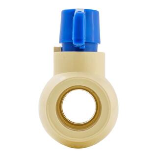 Everbilt 34 in. CPVC Solvent x Solvent Ball Valve 107-124EB