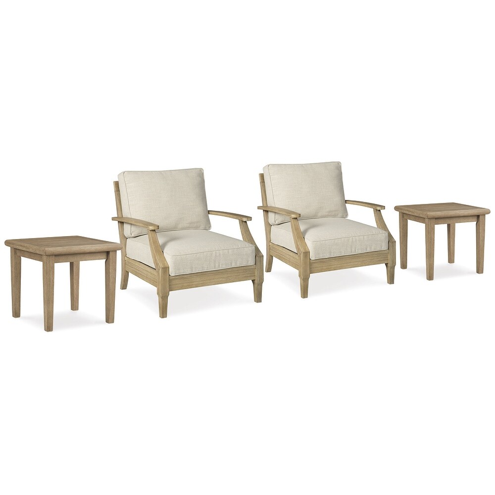 Signature Design by Ashley Clare View Beige 4 Piece Outdoor Package   30\