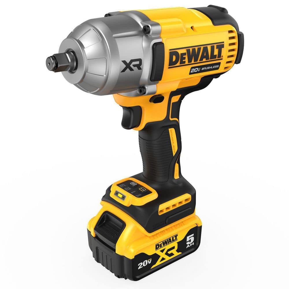 DEWALT 20V MAX Lithium-Ion Cordless 1/2 in. Impact Wrench Kit DCF900P1