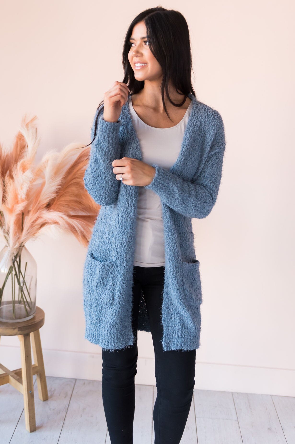 Soft & Cuddly Modest Sweater Cardigan