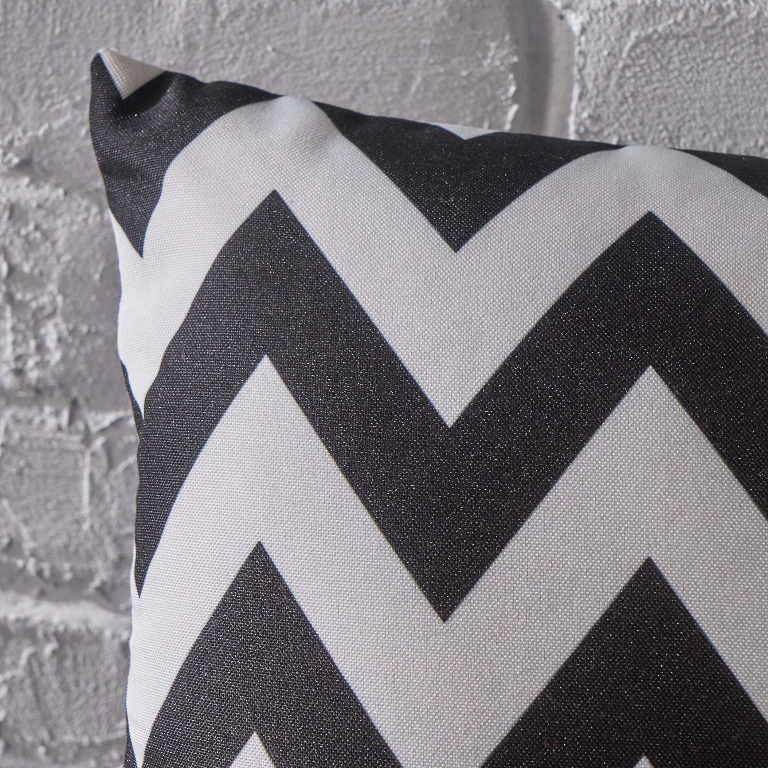 Ernest Indoor Zig Zag Striped Water Resistant Rectangular Throw Pillow