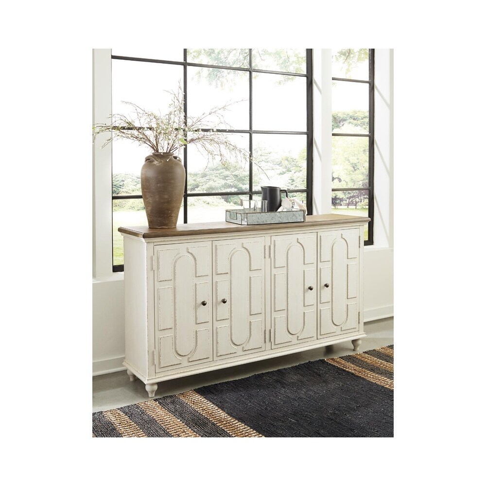 Roranville Accent Cabinet   Casual   Antique White