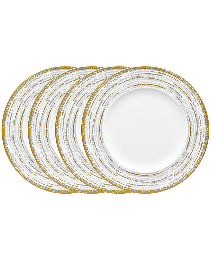 Noritake Haku Set of 4 Accent Plates Service For 4