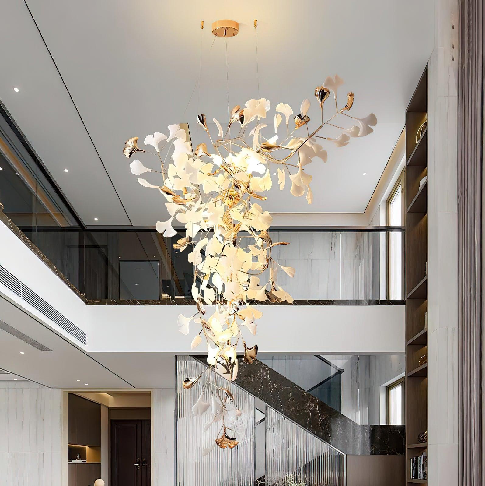 Ginkgo Tip Tlying Chandelier