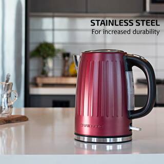 OVENTE 7-cup Stainless Steel Electric Kettle with Automatic Shut off KS711M