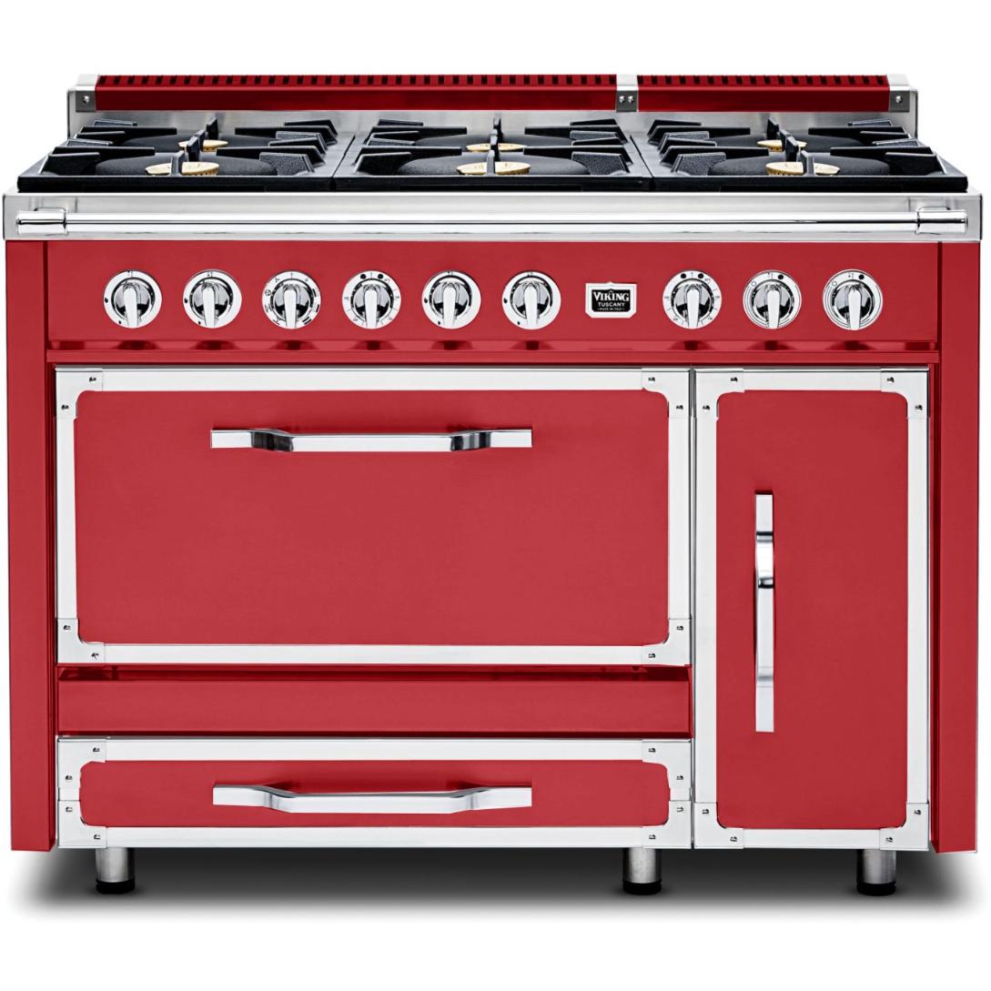 Viking 48-inch Freestanding Dual Fuel Range with True Convection Technology TVDR481-6BSM