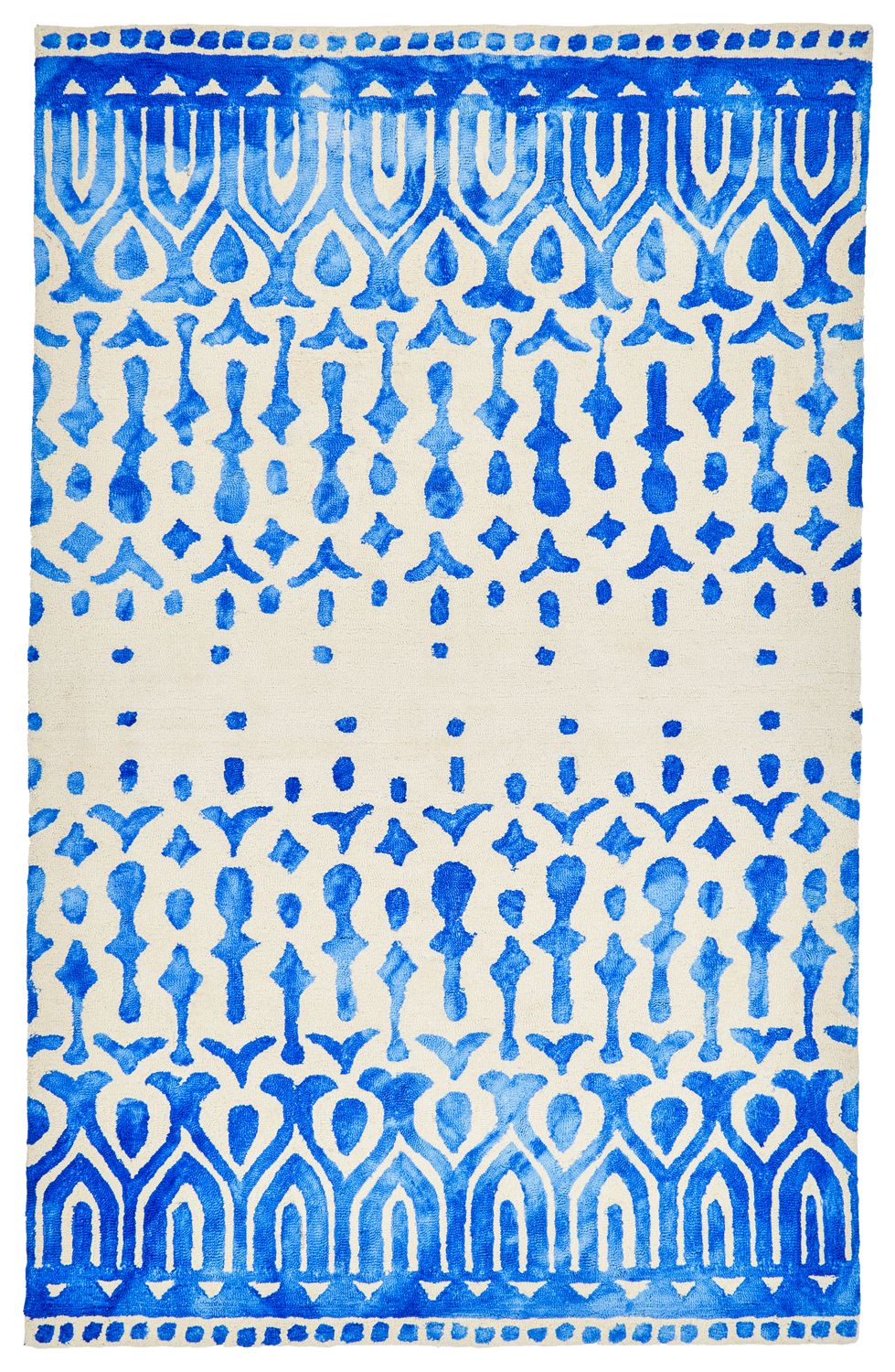 Pearline Ibiza Blue and Ivory Rug by BD Fine