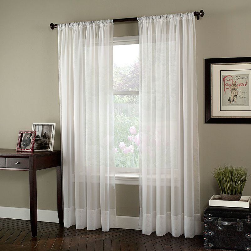 Window Curtainworks 1-Panel Soho Voile Window Curtain