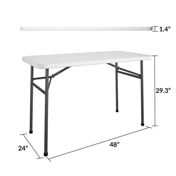 Cosco 4' Straight Folding Utility Table