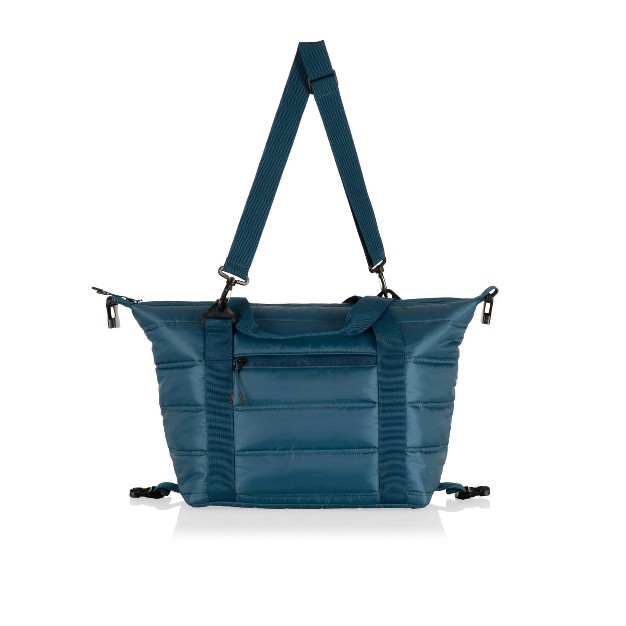 Picnic Time All Day 44qt Cooler Tote Beryl Blue