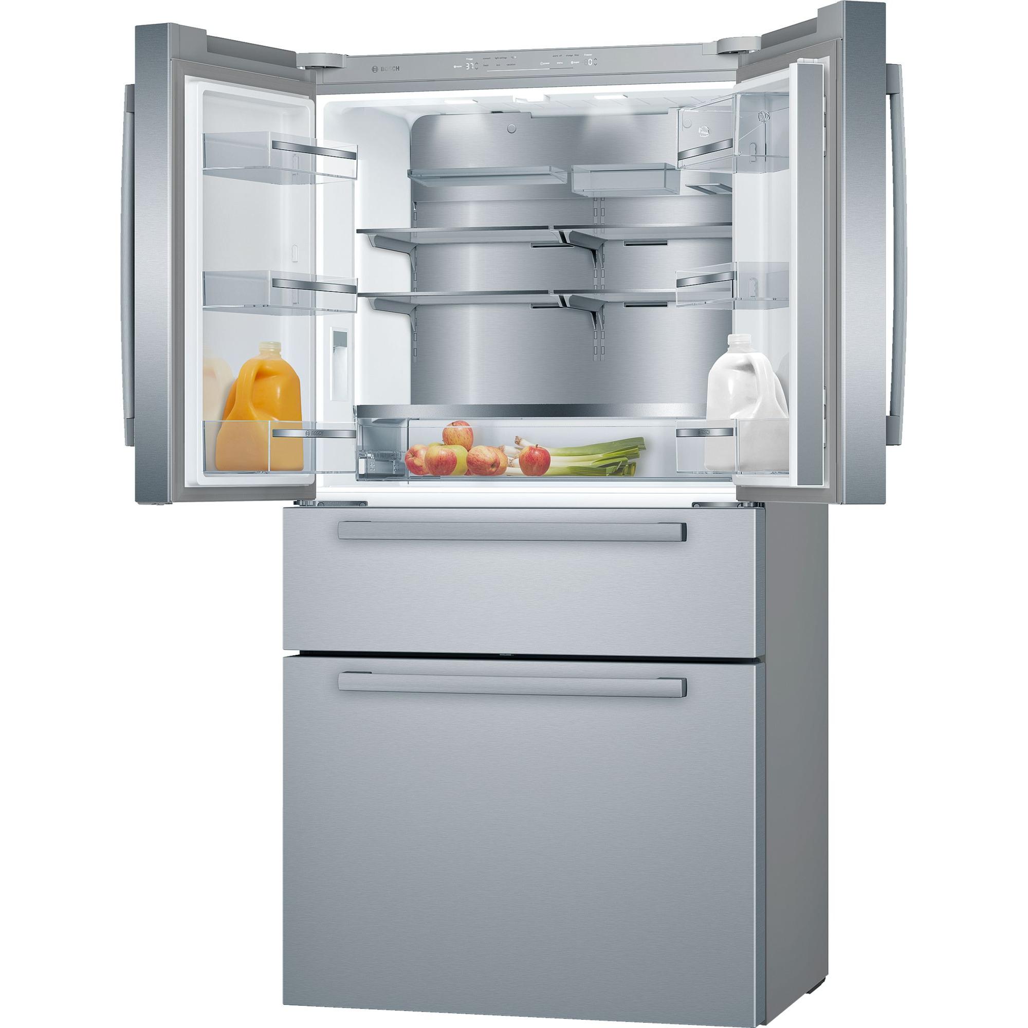 Bosch 36-inch, 21 cu.ft. Counter-Depth French 4-Door Refrigerator with VitaFreshPro™ Drawer B36CL80SNS