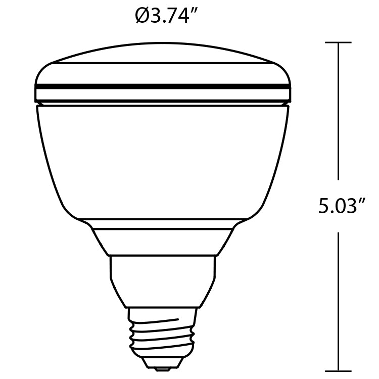 65-Watt Equivalent BR30 E26 LED Indoor Flood Light Bulb， 2700K Soft White (4-Pack)