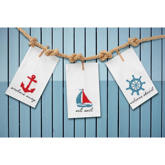 C amp f Home Anchor French Knot Flour Sack Kitchen Towel