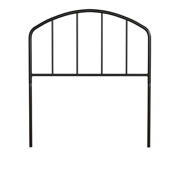 Carbon Loft Cronkite Black Metal Headboard with Arched Spindle Design - - 30408005