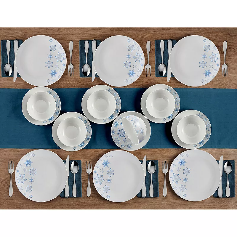 Studio Nova Winter Snowflakes 18-pc. Dinnerware Set