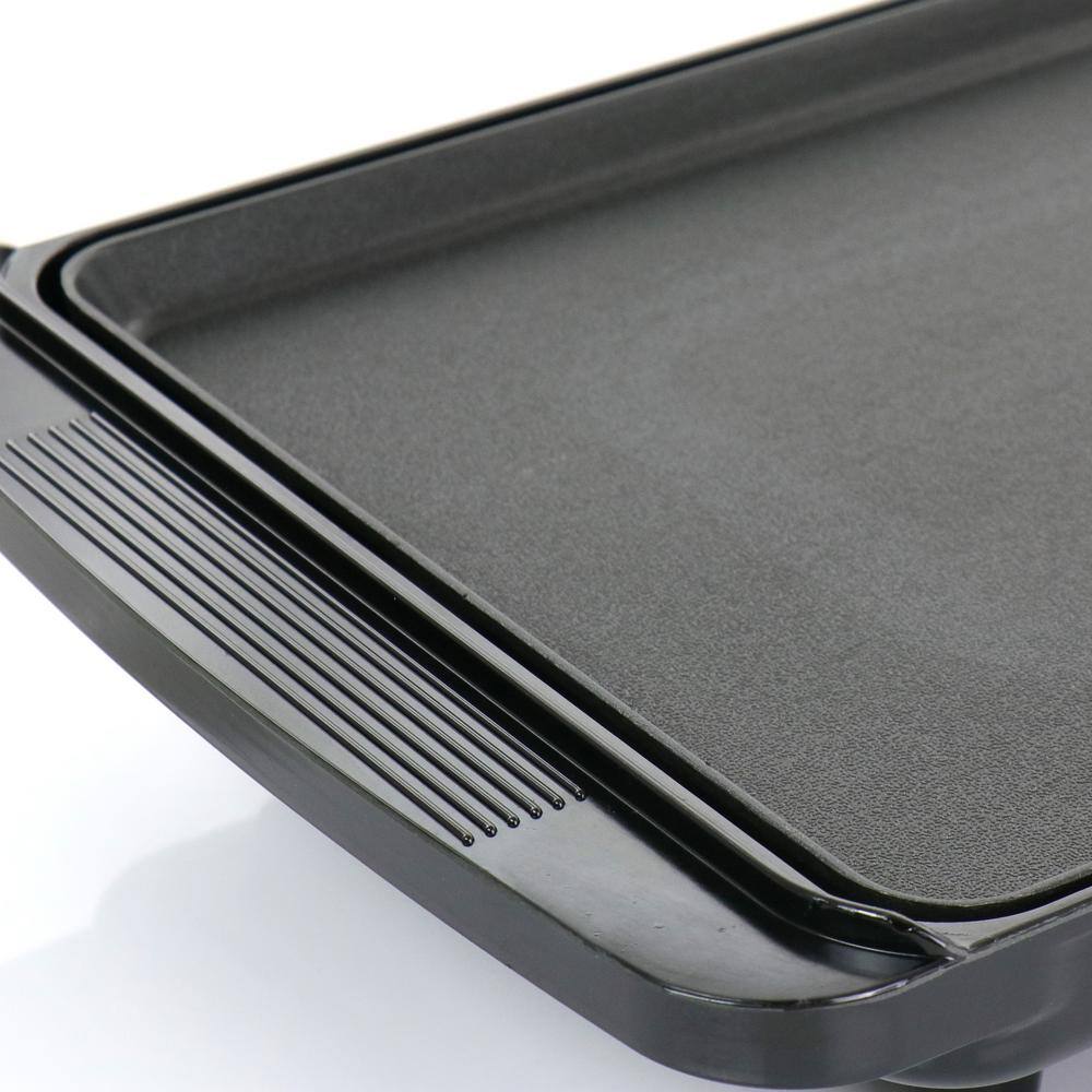 Better Chef Family Size 180 sq. in. Black Electric Counter Top GrillGriddle 985115085M