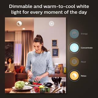 Philips Hue 75-Watt Equivalent A19 Smart LED Tuneable White Light Bulb with Bluetooth (1-Pack) 563239