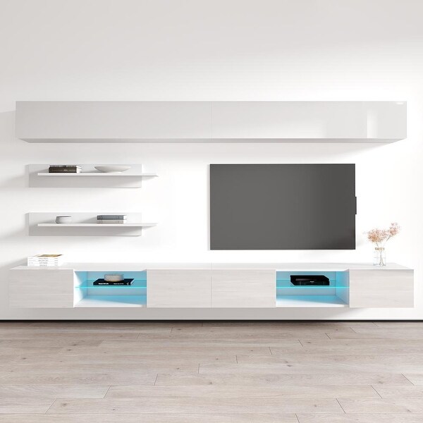 Fly I1 33TV Wall Mounted Floating Modern Entertainment Center