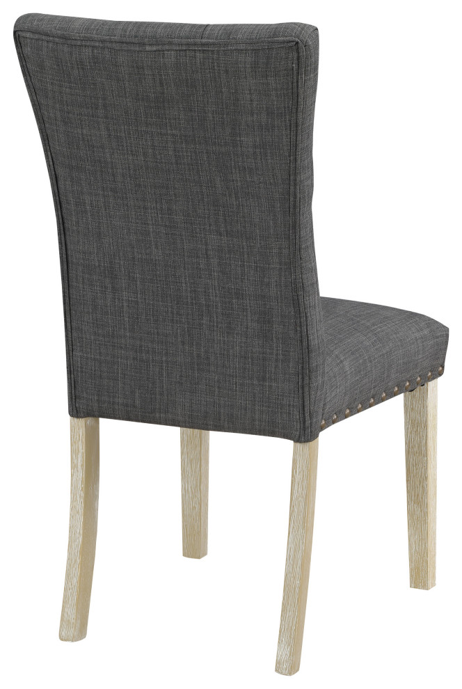 Preston Dining Chair 2 Pack Brushed Legs   Farmhouse   Dining Chairs   by Office Star Products  Houzz