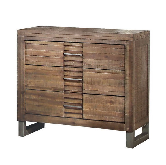 Acme Andria Queen Bed in Reclaimed Oak 21290Q