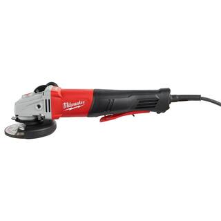 MW 11 Amp Corded 4-12 in. or 5 in. Braking Small Angle Grinder Paddle with No-Lock 6143-31