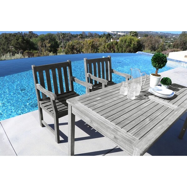 Surfside Outdoor Handscraped Hardwood Rectangular Table by Havenside Home