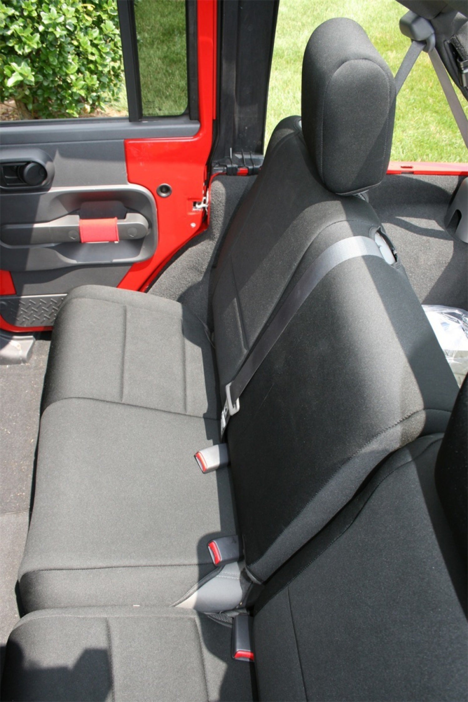 Rugged Ridge 13264.01 Black Custom Neoprene Rear Seat Cover