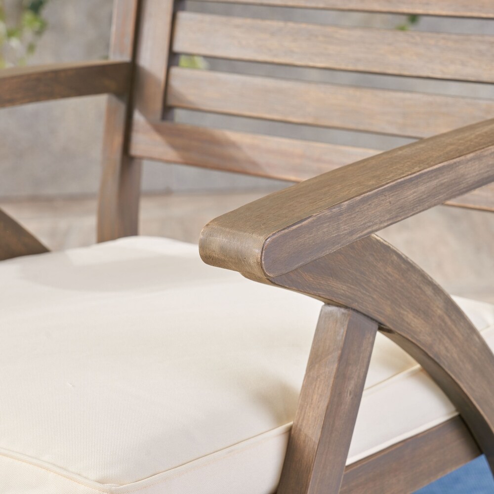 Hermosa Outdoor Acacia Wood Dining Chair (Set of 2) by Christopher Knight Home   24.00\