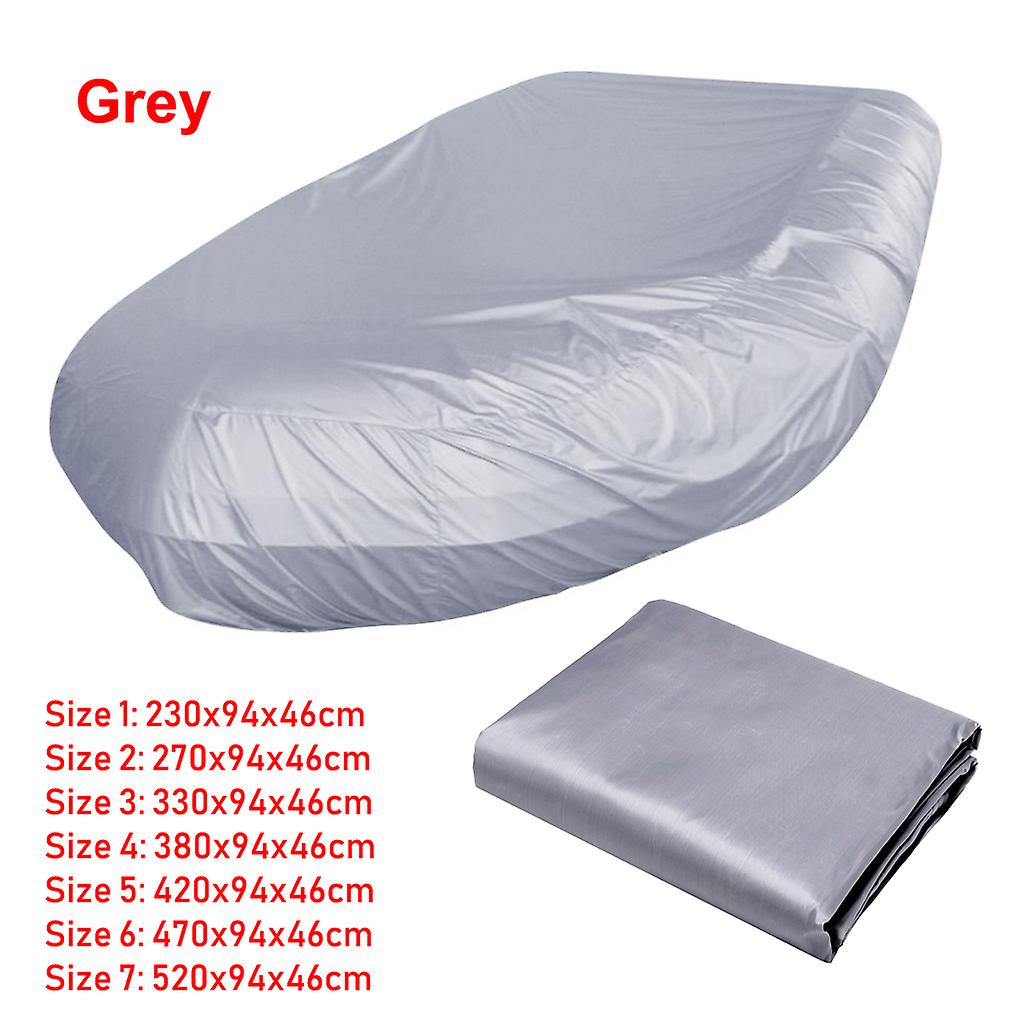 Born Pretty Marine Boat Cover 7.5-17ft Waterproof Dustproof Anti Uv Ice Snow Inflatable Boat Dinghy Fishing Rubber Boat Kayak Sun Cover