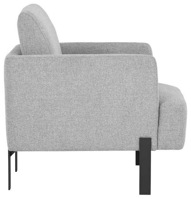 Lorilyn Lounge Chair  Belfast Heather Gray   Transitional   Armchairs And Accent Chairs   by Sunpan Modern Home  Houzz