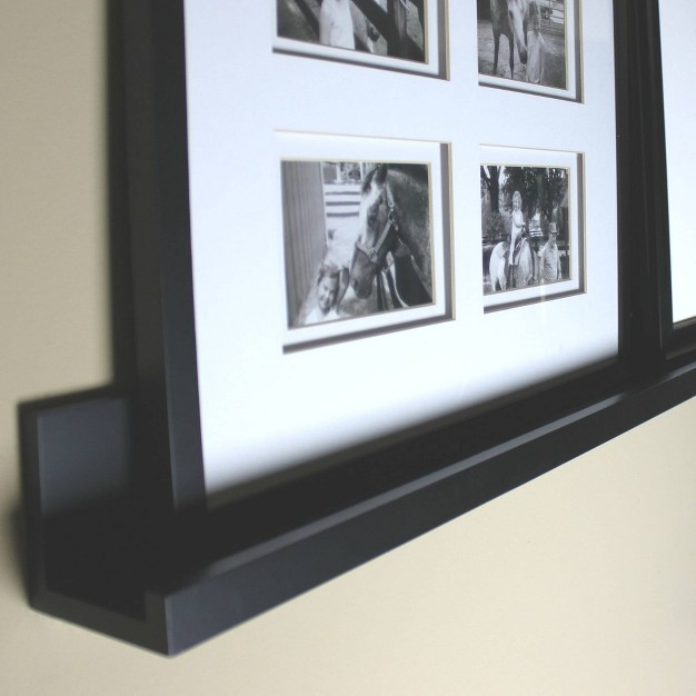 X 4 5 quot Picture Ledge Wall Shelf Black Inplace