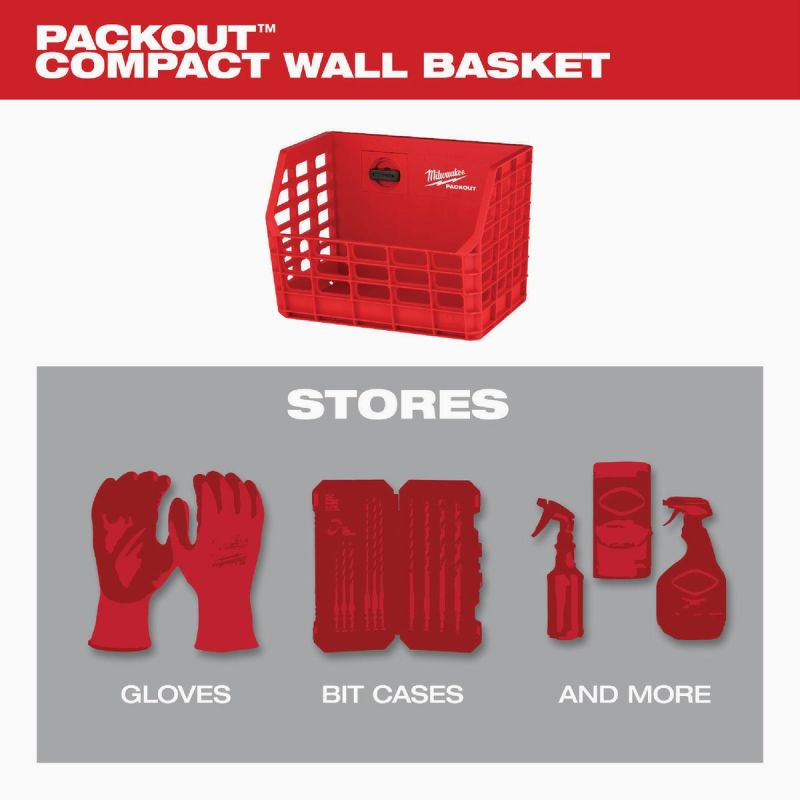 MW PACKOUT Wall Basket Red