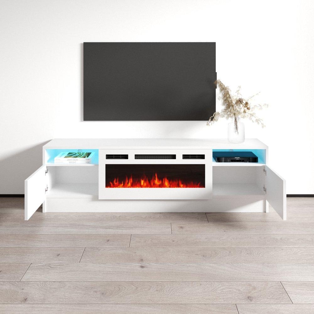 Duke 01 WH EF Electric Fireplace 63\