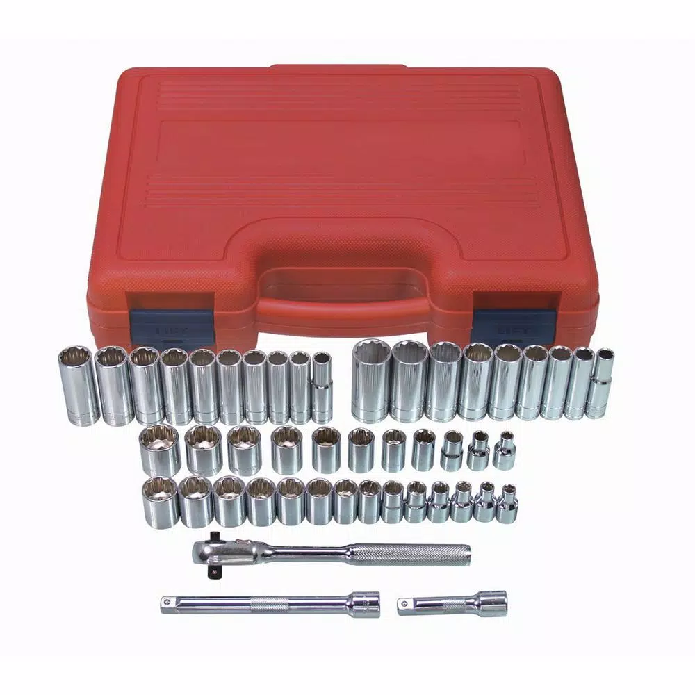 K Tool International Socket Set 3/8 Drive 12-Point (47-Piece) and#8211; XDC Depot