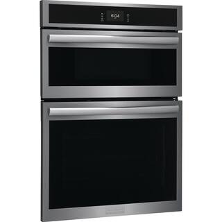 FRIGIDAIRE GALLERY 30 in. Electric Wall Oven and Microwave Combination with Total Convection in Smudge-Proof Stainless Steel GCWM3067AF